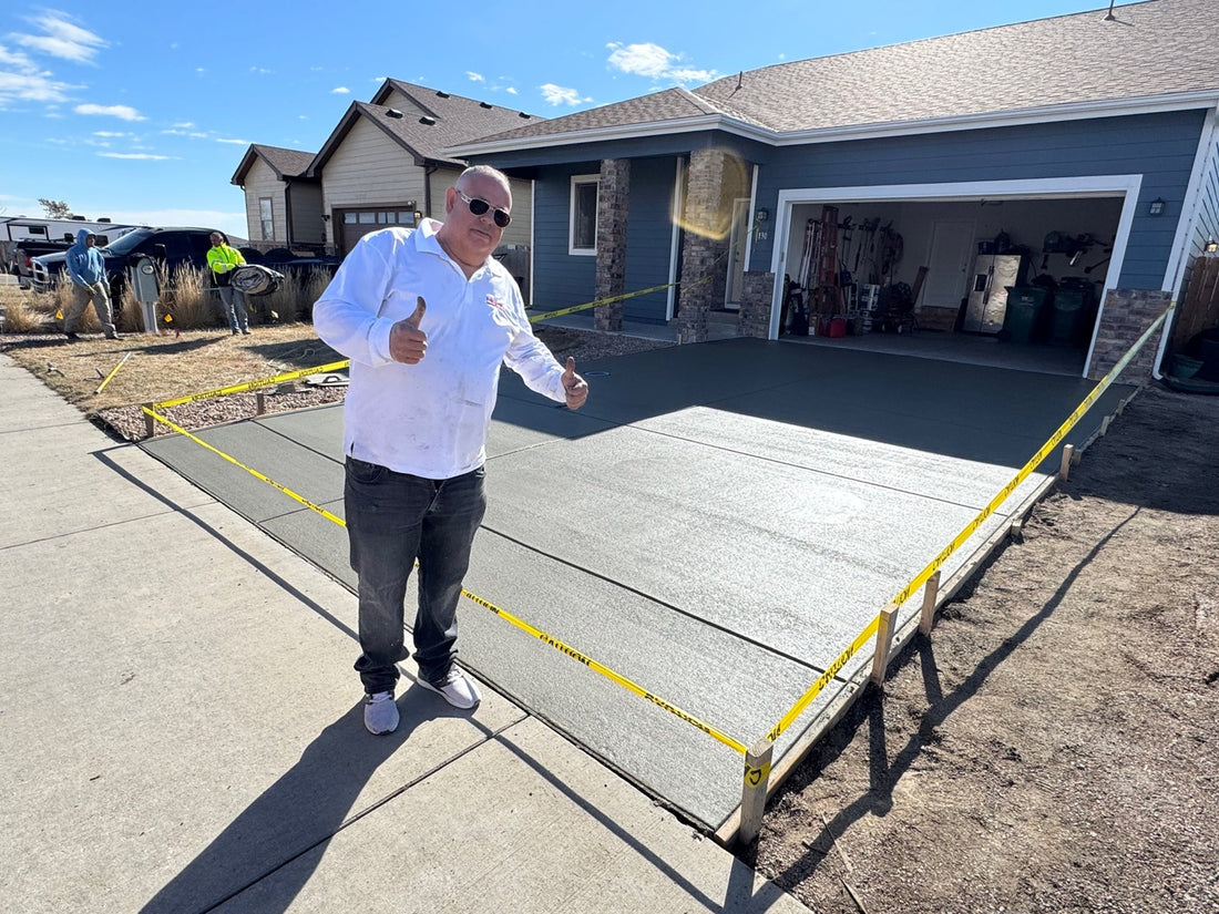 Concrete driveway installation in Denver by Pristine Concrete Denver