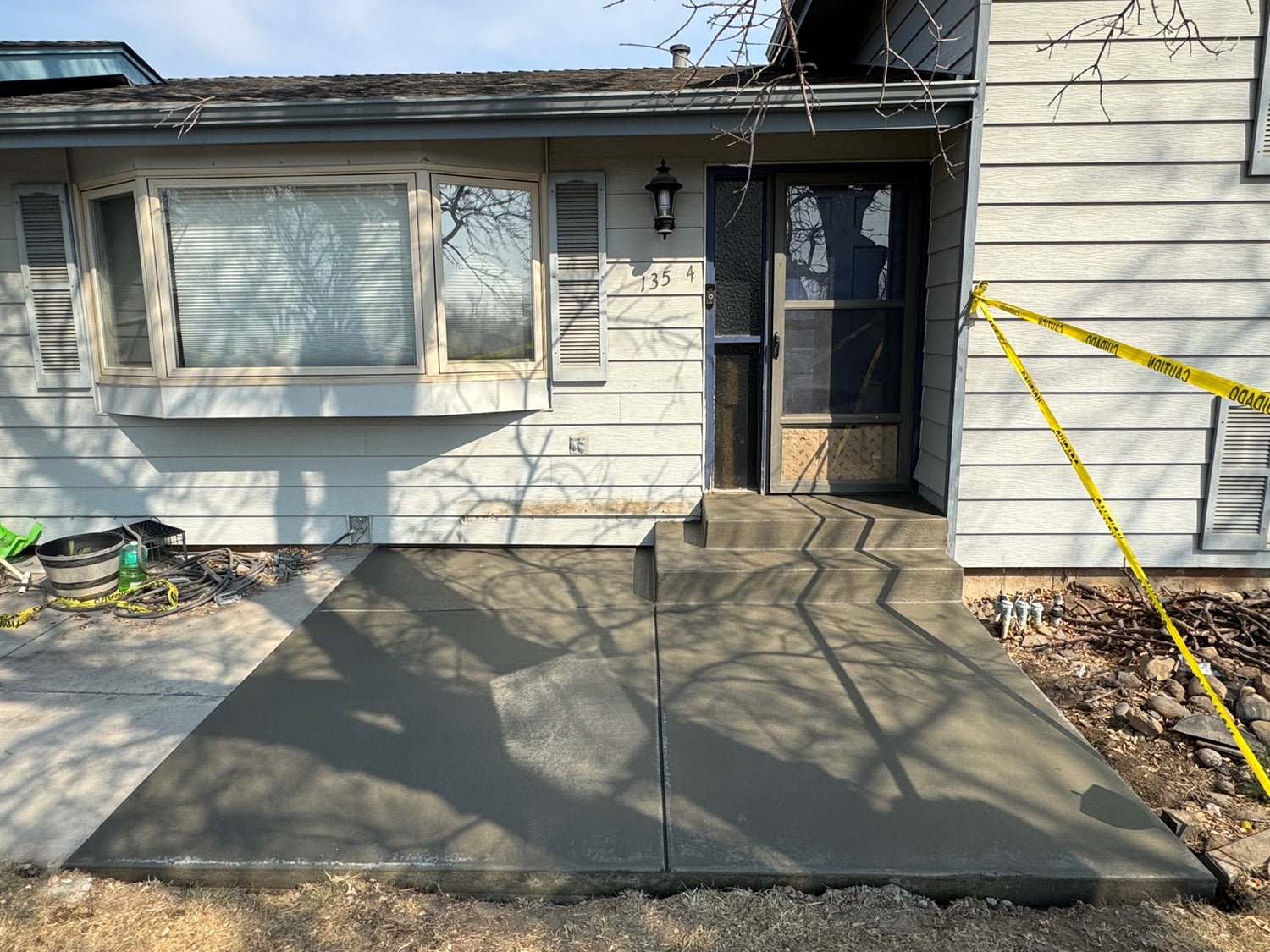 Concrete porch and steps replaced in Arvada, CO by Pristine Concrete Denver